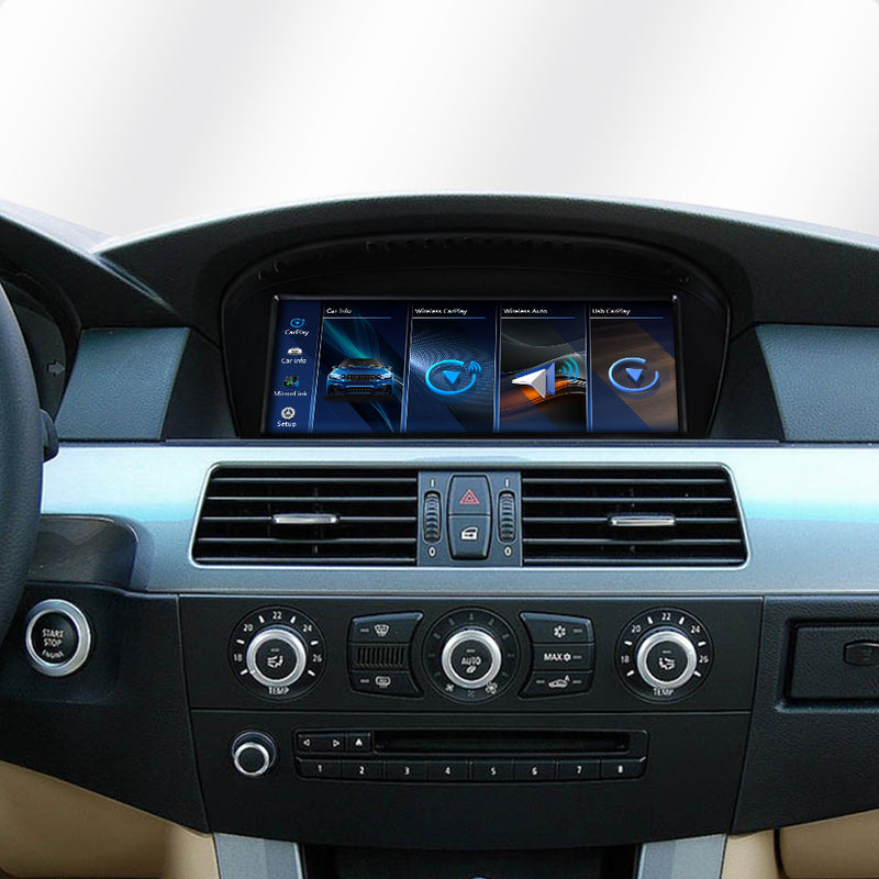 Rádio Apple CarPlay/Android Auto BMW E6X/E9X CCC - High End Edition