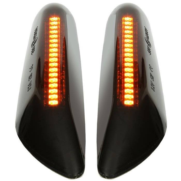 Piscas Laterais LED (2x) BMW E46/E6X/E8X/E9X/ Preto Fumado